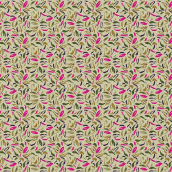 Printed Viscose TEREZA Ecru / Pink